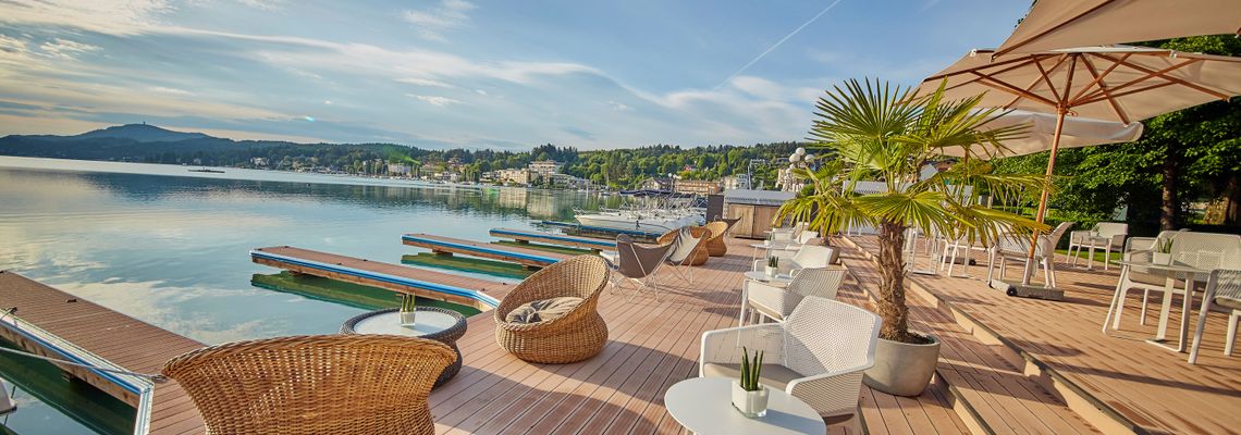 Loungiger neuer Wörthersee-Lifestyle im Seespitz – Restaurant & Living Loungiger neuer Wörthersee-Lifestyle im Seespitz – Restaurant & Living