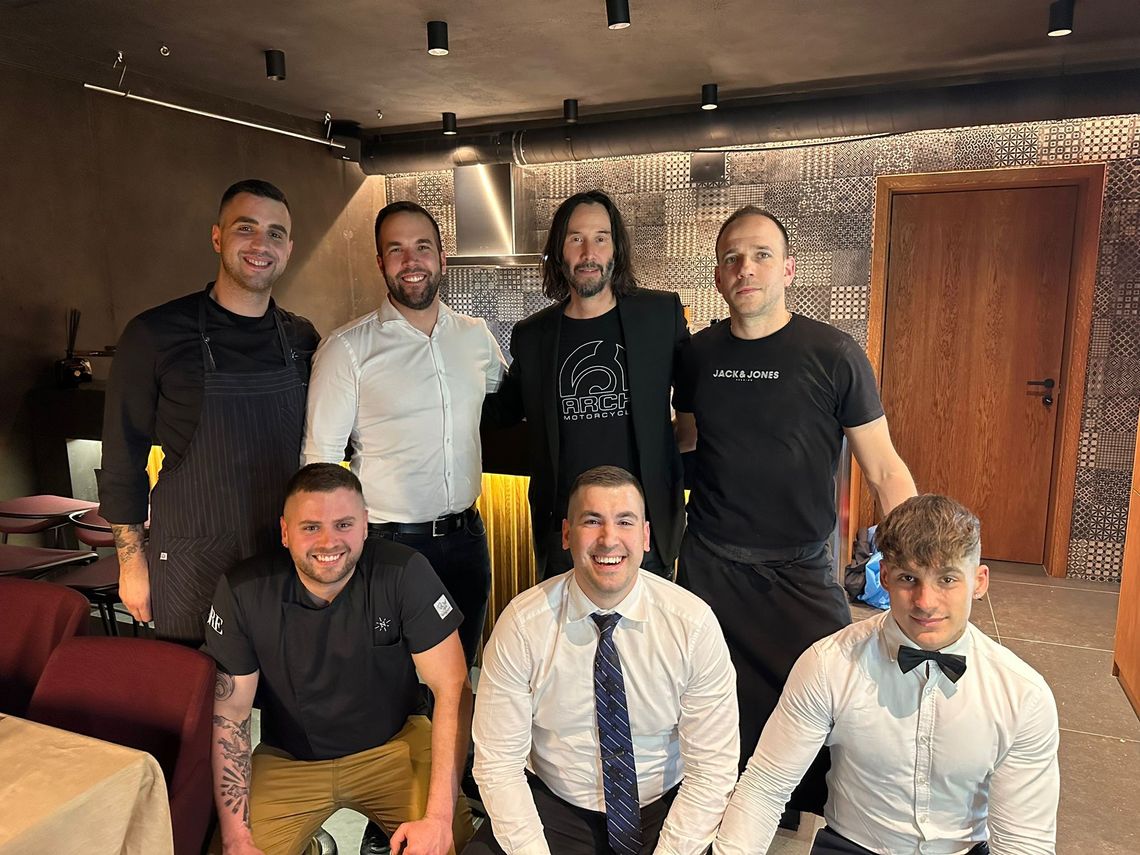 Keanu Reeves im Designhotel und JRE-Restaurant Navis im Kvarner Keanu Reeves im Designhotel und JRE-Restaurant Navis im Kvarner
