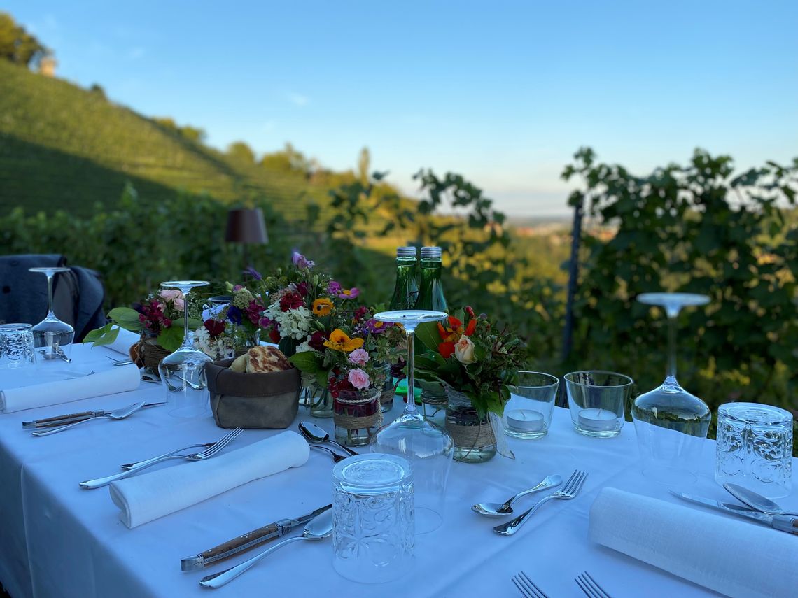 Kulinarisches Nachsitzen im Weingarten Kulinarisches Nachsitzen im Weingarten