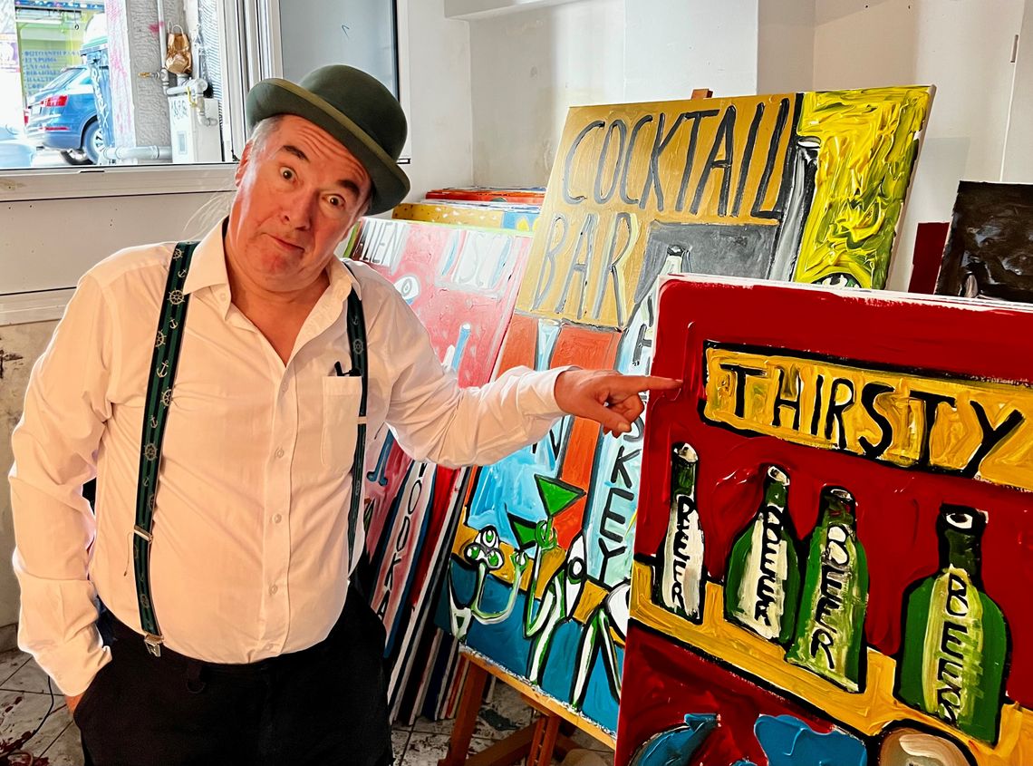 Singer-Songwriter Martyn Jacques versteigert selbst gemalte Bilder für ukrainisch-polnisches Filmfestival Singer-Songwriter Martyn Jacques versteigert selbst gemalte Bilder für ukrainisch-polnisches Filmfestival